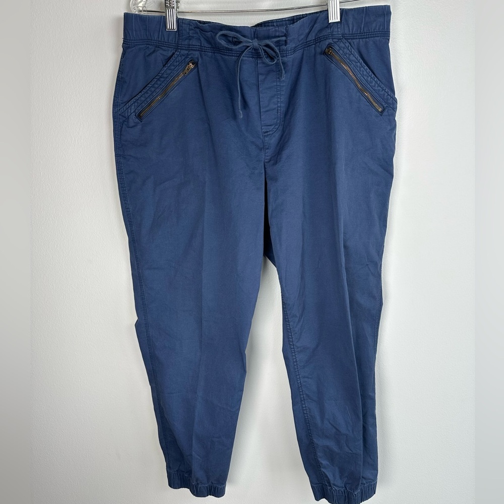 Eddie Bauer Navy 6 pocket Draw String Joggers Size 16